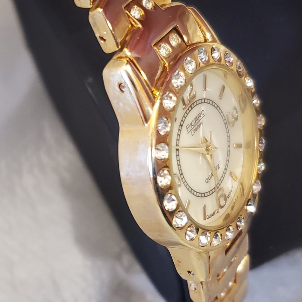 Ficaro Couture Gold Crystal Women's Watch - Picture 8 of 8